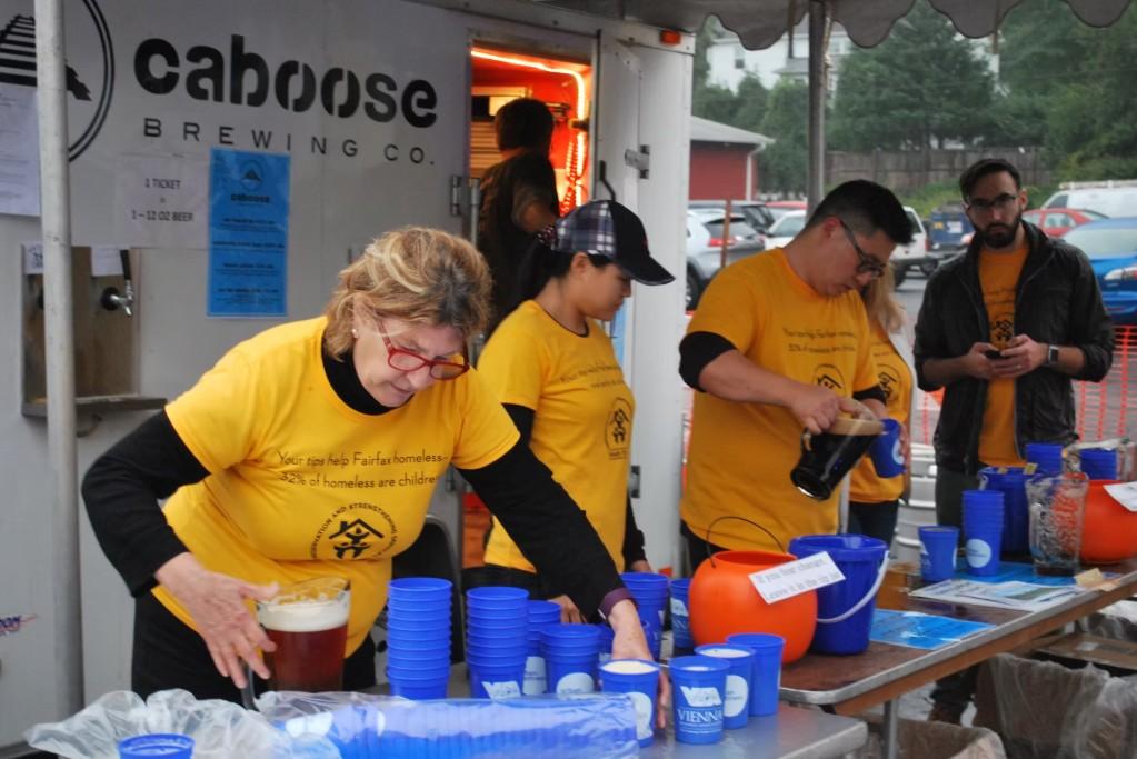 Caboose Brewing volunteers